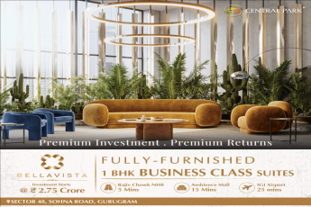 Investment starting Rs 2.75 Cr at Central Park Bellavista, Gurgaon