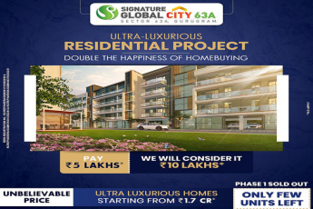 Phase 1 sold out and only few units left at Signature Global City 63A, Gurgaon