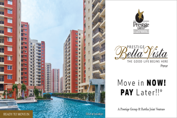 Move in now & pay later at Prestige Bella Vista in Chennai