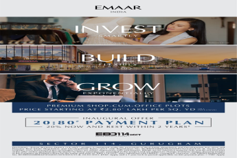 Inaugural offer 20:80 payment plan at Emaar EBD 114 in Sector 114, Gurgaon