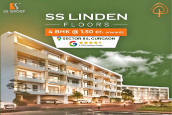 Book 4 BHK floors starts from Rs 1.50 Cr at Sector 84, Gurgaon
