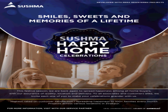 Book 3 BHK apartments with assured rentals till possession at Sushma Grande Nxt in Chandigarh