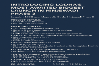 Discover Luxury Living at Lodha's Latest Hinjewadi Launch, Starting ₹1.10 Cr