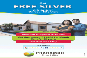 Premium bungalow Rs 45 lakh at Prarambh Smart City, Ahmedabad