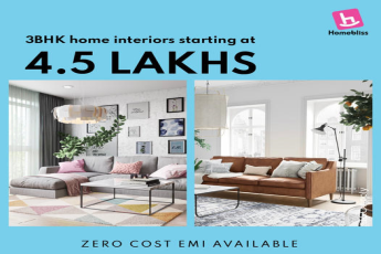 Homebliss Affordable Luxury: Chic 3BHK Home Interiors Starting at Just 4.5 Lakhs