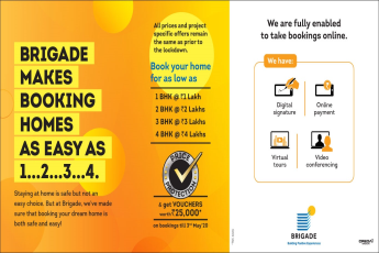 Book your home for as low as at Brigade Group