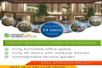 Fully AC floors with modular kitchen at Signature Global City 92 in Gurgaon