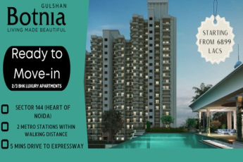 Ready to move in 2 and 3 BHK luxury apartments Rs 68.99 Lac at Gulshan Botnia in Sector 144, Noida