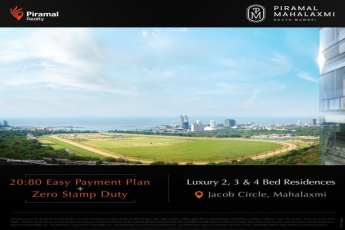 Presenting 20:80 easy payment plan, zero stamp duty at Piramal Mahalaxmi, Mumbai