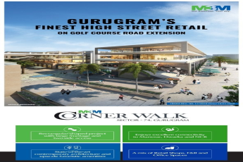 Gurugram's finest high street retail at M3M Corner Walk in Gurgaon