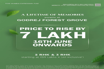 Limited Offer Before Price Hike at Godrej Forest Grove, Pune-Mumbai Expressway