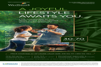 Presenting 30:70: payment plan at Experion The Westerlies, Gurgaon