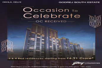 OC Recevied at Godrej South Estate, South Delhi