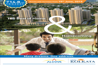 Hurry up price will increase from 15th June, 2019 at Alcova Reality New Kolkata