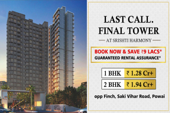Book now & save Rs 9 Lac at Srishti Harmony in Powai, Mumbai