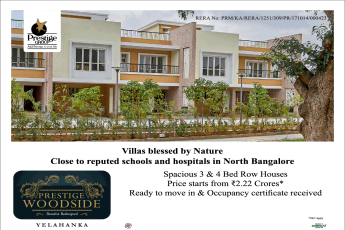 Ready to move in & occupancy certificate received at Prestige Woodside, Bangalore