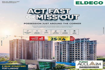Eldeco Acclaim: The Final Call for Luxury Living in Gurgaon – 2 BHK Homes Starting at ?97 Lakhs