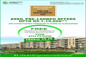 Avail pre - launch offers up to Rs. 1,10 Lac at Signature Global City 92 in Gurgaon