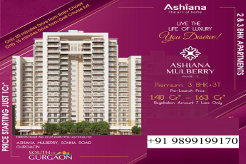 Elevate Your Lifestyle with Ashiana Mulberry Phase-2: Premium 3 BHK+3T Apartments in South Gurgaon