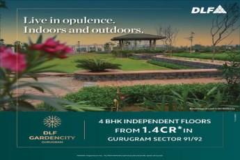 Book 4 BHK independent floors price starting Rs 1.4 Cr at DLF Garden City, Gurgaon