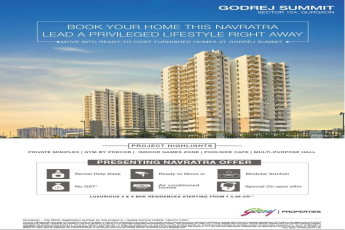 Presenting Navratra offer at Godrej Summit in Gurgaon