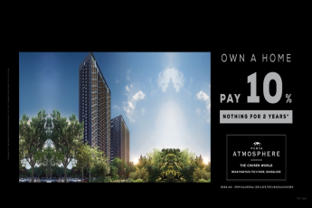 Own a home  pay 10% nothing for 2 years at Purva Atmosphere in Bangalore