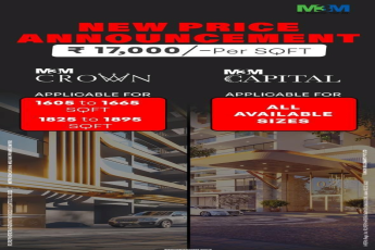 New price announcement Rs 17000 Per Sqft at M3M Crown & M3M Capital, Gurgaon