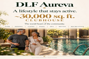 Explore DLF Aureva's 30,000 sq. ft. Clubhouse! || Discover Active Living at DLF Aureva || Unveil the Social Heart of DLF Aureva