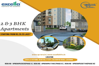 Book 2 & 3 BHK apartments starting Rs.29.25 Lac at Excella Kutumb, Lucknow