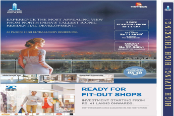 Investment starting at Rs. 41 lakhs at Supertech Twin Projects in Noida