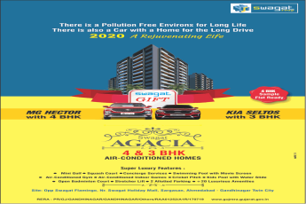 Book 4 BHK sample flat ready at Swagat Agacia, Ahmedabad