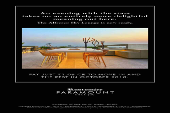 The Alfresco Sky Lounge is now ready at Rustomjee Paramount in Mumbai