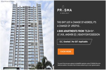 Book 4 BHK apartments from Rs 5.34 Cr at Oberoi Prisma, JVLR, Mumbai