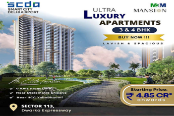 Step into Exclusivity at M3M Mansion, SCeDA Smart City: Ultra Luxury Apartments in Sector 113, Dwarka Expressway