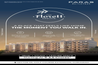 Discover Luxury at Florett Enclave by Paras Buildtech, Gurugram: 3BHK + Study Starting at ₹ 3.5 Crores!