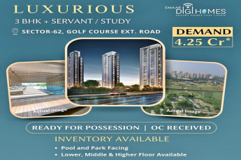 Ready for possession and OC received at Emaar Digi Homes in Sector 62, Gurgaon