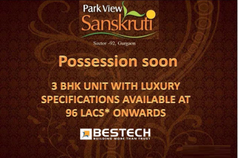 Bestech Park View Sanskruti is nearing possession with 3 BHK unit with luxury specification in Gurgaon