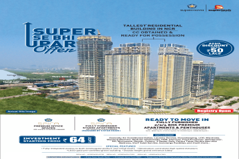 2, 3 and 4 BHK  apartments and penthouse in Supertech Supernova Spira, Noida