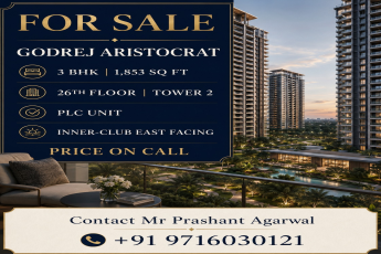 Explore Godrej Aristocrat's Exclusive 3 BHK Now || Secure Your 26th Floor Home Today || Discover Premium Inner-Club East Facing Residences