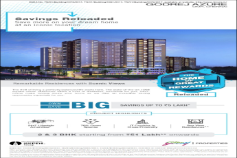 Big savings up to Rs. 5 Lakh* at Godrej Azure in Chennai