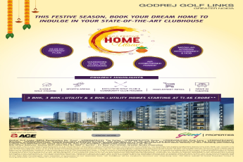 Book your dream home in mega festive home utsav at Godrej Golf Links  in Greater  Noida