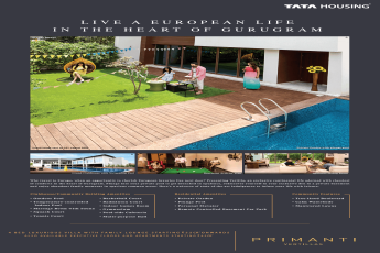 4 BHK luxury villa Rs 5.5 Cr at Tata Primanti Vertillas in Sector 72, Gurgaon