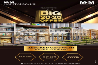 Big 20:20 offer at M3M Capital Walk in Sector 113, Gurgaon