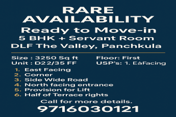 Grab This Rare Opportunity in Panchkula || Move Into DLF The Valley Today || Exclusive Unit Now Available