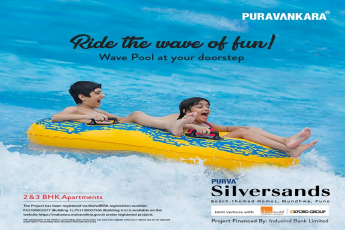Wave pool at Purva Silver Sands in Pune