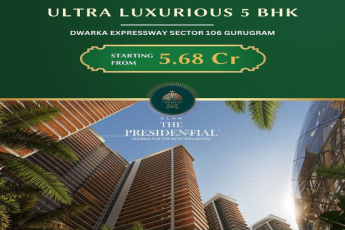 Ultra luxurious 5 BHK apartments Rs 5.68 Cr at Elan The Presidential, Gurgaon