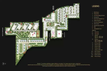 Site plan of Tata Primanti Vertillas in Sector 72, Gurgaon