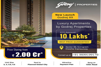"Unveiling Godrej 89: Opulence Redefined in Gurgaon's Sector 89"
