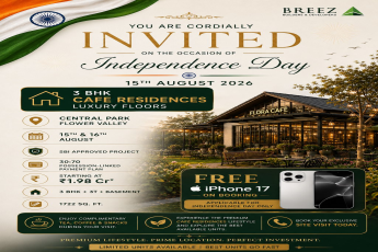Join Us for Independence Day at Central Park || Discover 3 BHK Cafe Residences || Exclusive Offer: Free iPhone 17