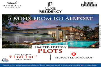 Rishali Developers Introduce Luxe Residency: Elite Plots Just 5 Mins from IGI Airport in Sector-112, Gurugram